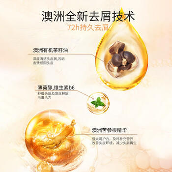 绿色溪谷洗发水去屑止痒洗头膏乳茶籽控油舒爽丝滑男士女士洗发精露480ml /个人护理 /洗发护发 /洗发水 商品图3