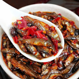 辣小董剁椒火焙鱼288g湖南农家特产香辣柴火鱼零食鱼仔毛毛鱼干即食下饭 /粮油调味 /调味品 /榨菜/酱腌菜