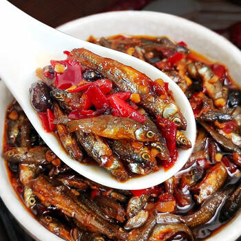 辣小董剁椒火焙鱼288g湖南农家特产香辣柴火鱼零食鱼仔毛毛鱼干即食下饭 /粮油调味 /调味品 /榨菜/酱腌菜 商品图0