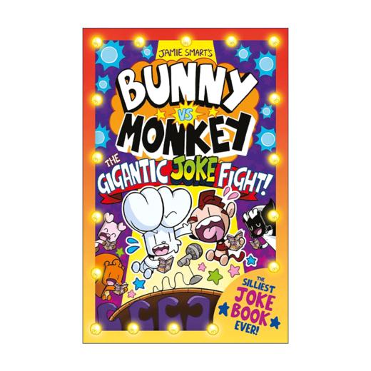Bunny vs Monkey The Gigantic Joke Fight 英文原版 兔子大战猴子之超级笑话书 英文版 儿童漫画章节书 进口英语原版书籍 商品图1
