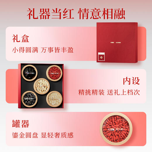东方颂150g、210g四拼礼盒、230g、290g五拼-小满，严选西洋参黑灵芝牛头果黑枸杞铁皮石斛红枸杞虫草花黄芪煲汤喝茶，小满”主题，送礼好寓意年货礼盒新年礼物礼品滋补送领导送长辈 商品图7