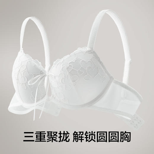 【新品上新】有棵树小胸聚拢无痕性感蕾丝文胸-B6137 商品图2