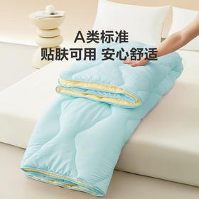 LOVO乐蜗XS 倍·蓬松 抗菌十孔纤维空气被2.0-冬被  200×230cm 蓝色