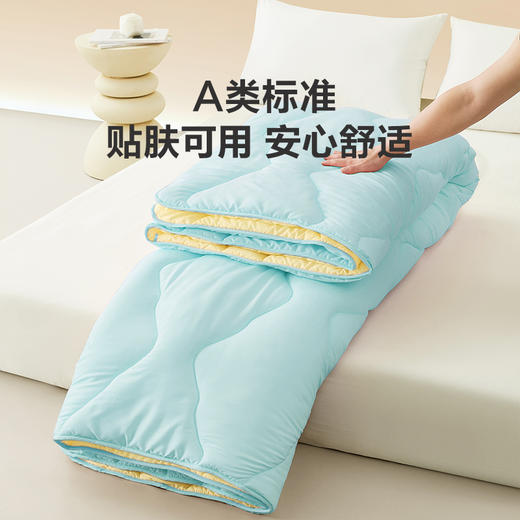 LOVO乐蜗XS 倍·蓬松 抗菌十孔纤维空气被2.0-冬被  200×230cm 蓝色 商品图0