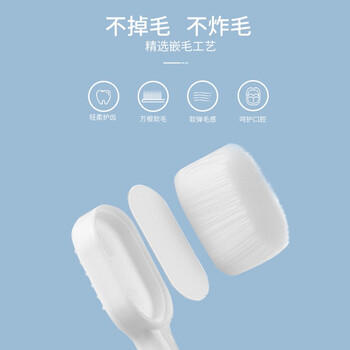 英国DR.WLEN迪王儿童牙刷1-2-3-6岁幼儿宝宝婴儿蓝粉万软毛呵护清洁乳牙刷 /个人护理 /口腔护理 /牙刷 商品图1