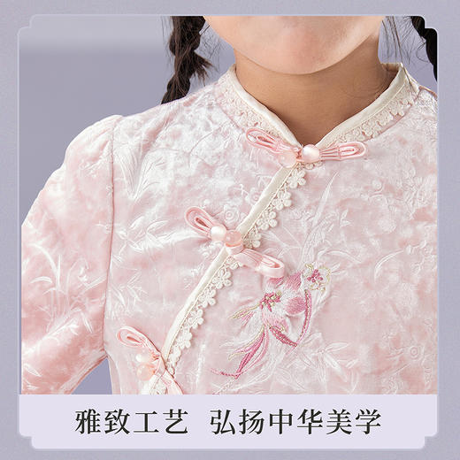 笛莎Deesha观山见女童连衣裙2025秋季女童连衣裙 商品图2