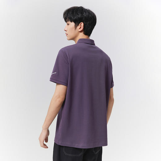 GXG男装【7A抗菌】25夏季时尚刺绣字母简约翻领男式凉感短袖POLO衫K&C 商品图11