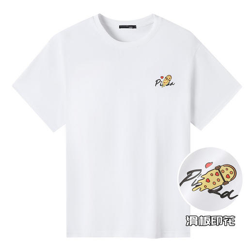 GXG男装夏季宽松男式短袖简单卡通印花百搭T恤上衣K&C 商品图9