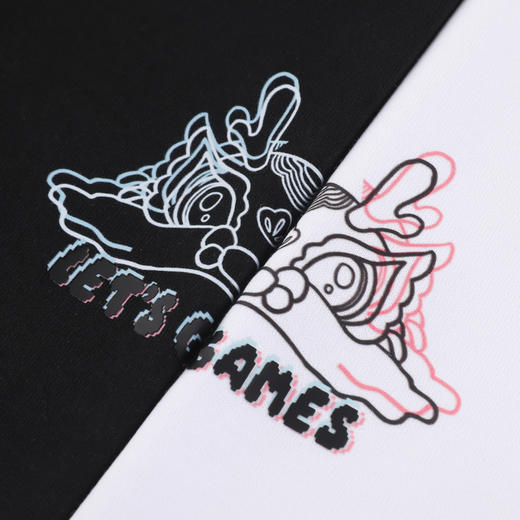 GXG男装【醒狮龙头】夏季时尚潮流撞色印花男士圆领百搭短袖t恤K&C 商品图9