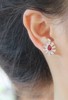 1.2ct刻面红宝石耳钉 商品缩略图4