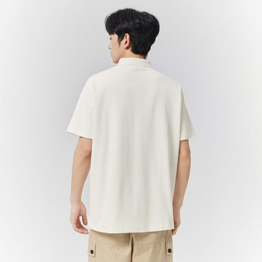 GXG男装【7A抗菌】25夏季时尚国风水墨画凉感透气男式翻领POLO衫K&C 商品图3