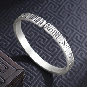 【气瑞云祥】子佩集S999手工银手镯原创设计【55072230】2506