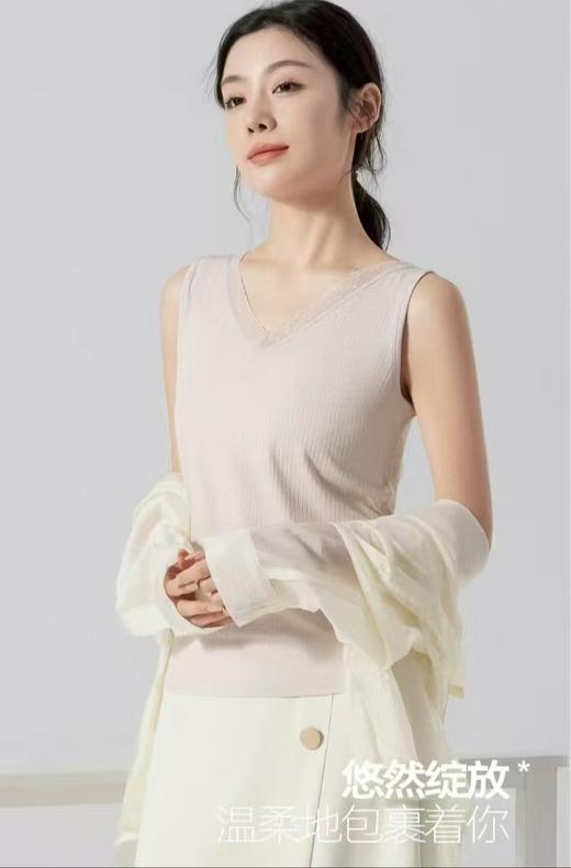 LS竹纤维女士时尚蕾丝大版背心2822 商品图1