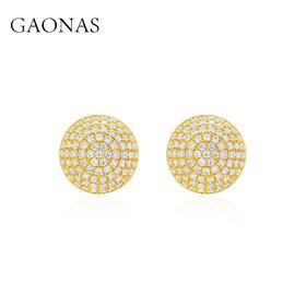 GAONAS 万华镜璀璨贵气金色设计耳环11539EGO