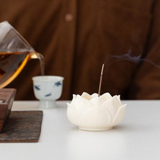 【象牙果莲花香插】敦煌小众象牙果莲花香插摆件 线香炉香托香座 莲花香插家用香薰炉摆件香插 商品图3