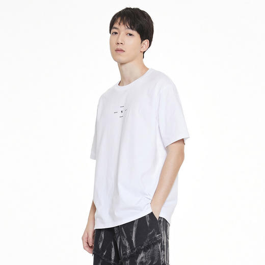 GXG男装纯棉休闲t恤夏季简约印花百搭短袖男士K&C 商品图6