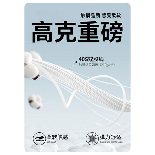 GXG男装【100%棉】25夏季时尚字母刺绣舒适透气男式圆领短袖T恤K&C 商品图5
