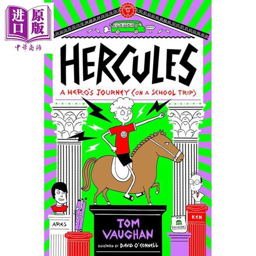 【中商原版】赫拉克勒斯 英雄之旅 Hercules 2 Hercules A Heros Journey on a School Trip 英文原版 插图丰富的幽默小说故事 商品图0