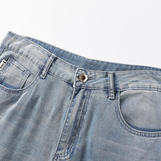 GXG男装【莱赛尔】25夏季亲肤柔软薄款透气百搭直筒男式牛仔裤K&C 商品图10