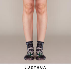 JUDYHUA 追逐系列植物印花袜