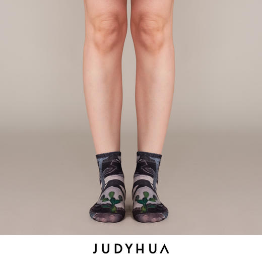 JUDYHUA 追逐系列植物印花袜 商品图0