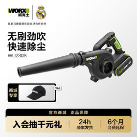 威克士锂电吹风机鼓风机WU230S大功率强力除尘器家用清灰吹尘吹雪