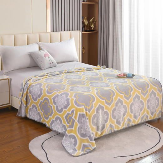 【多样屋专柜】雅鹿亲肤法兰绒毯 （花色：美满）150*200cm 商品图0