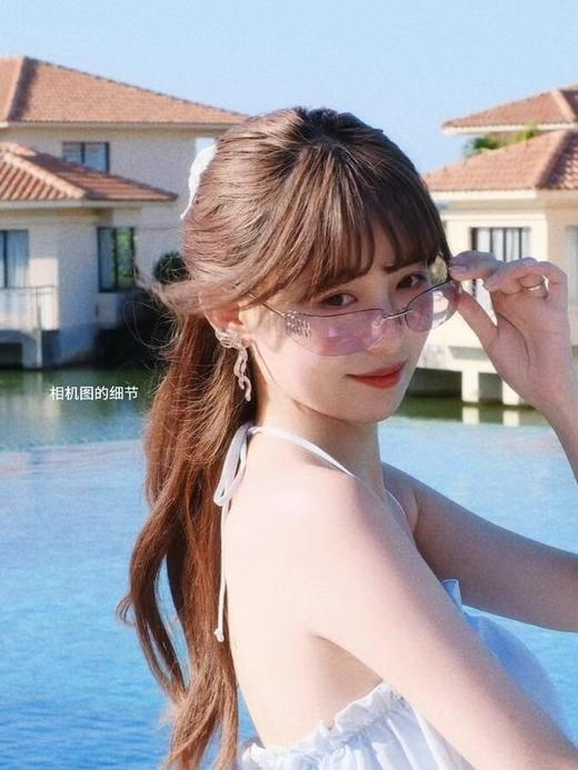 缪缪 江疏影 张元英同款无框太阳眼镜 窄版A51 （JH） 商品图8