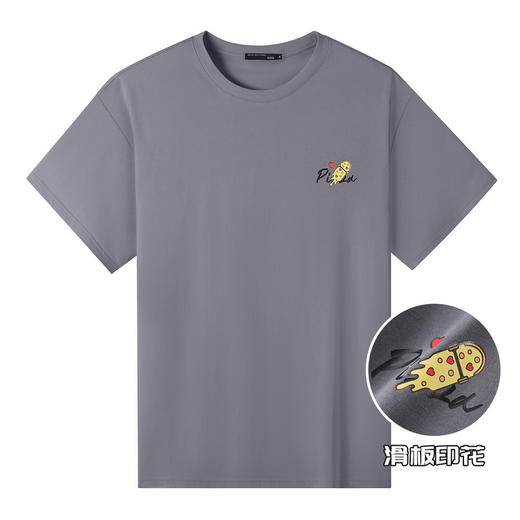 GXG男装夏季宽松男式短袖简单卡通印花百搭T恤上衣K&C 商品图10