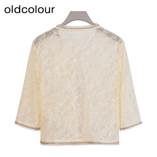 oldcolour商场同款夏季设计感高级气质时尚优雅短外套女P22041291 商品图1