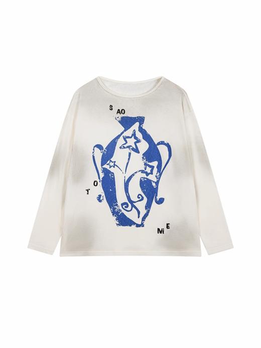 早乙女惠子saotome/STMTX13604/飞鸟花瓶罩衫 商品图3