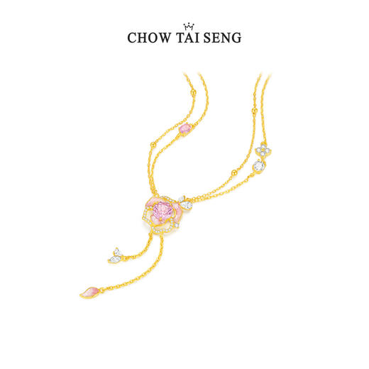 周大生星辰玫瑰项链女款2025新款S925银轻奢高级感生日礼物送七夕女友 商品图5