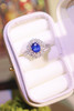 【梁小姐彩宝】18K金斯里兰卡皇家蓝蓝宝石 异形钻石戒指1.18克拉(3-5天左右) 商品缩略图7