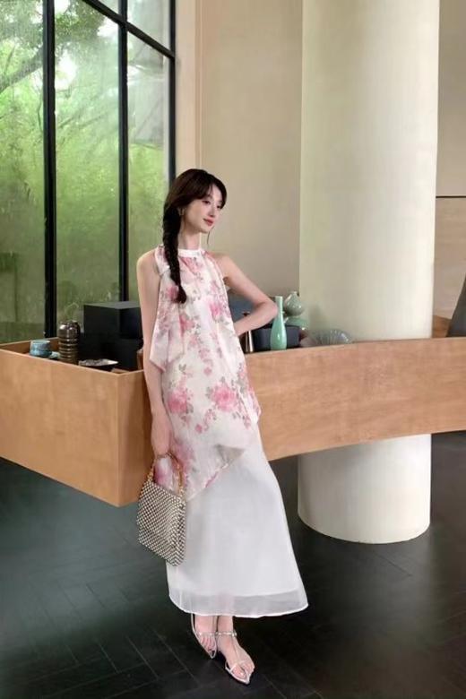 SUMMER & SAGE 韩系温柔印花拼接连衣裙 20893 商品图3