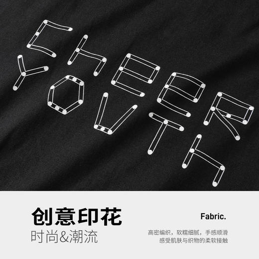 GXG男装【100%棉】25夏季时尚创意字母简约百搭男式圆领短袖T恤K&C 商品图4