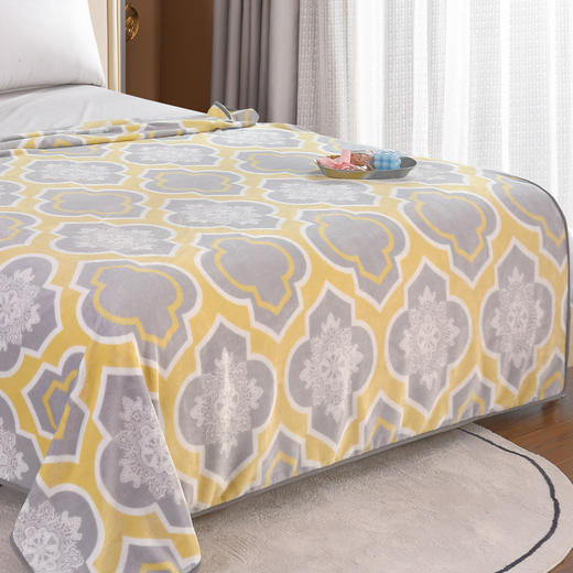 【多样屋专柜】雅鹿亲肤法兰绒毯 （花色：美满）150*200cm 商品图1