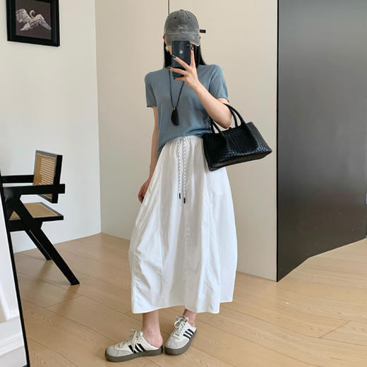 气球裙 | 高级氛围感慵懒“伞”型，视觉显高显瘦，透气凉爽，丝滑垂坠（3-5天发出） 商品图0