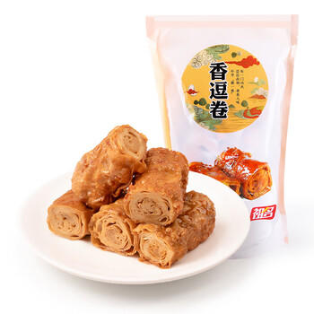 祖名 香逗卷五香味500g 休闲零食解馋小吃豆卷卤味豆干即食小包装宵夜 /休闲食品 /豆干/素食零食 /豆制品 商品图7