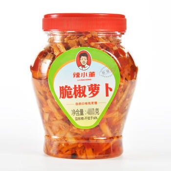 辣小董0防腐脆椒萝卜干458g农家下饭菜即食萝卜条香辣酱腌咸菜榨菜小菜 /粮油调味 /调味品 /榨菜/酱腌菜 商品图1