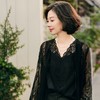 西子/花季少女桑蚕丝V领蕾丝拼接无袖吊带内搭背心/DDBH1208 商品缩略图9