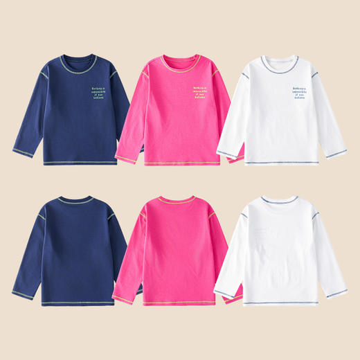 【宣纸速干】棉花堂字母潮趣印花大童儿童长袖T恤——SD52004 商品图5