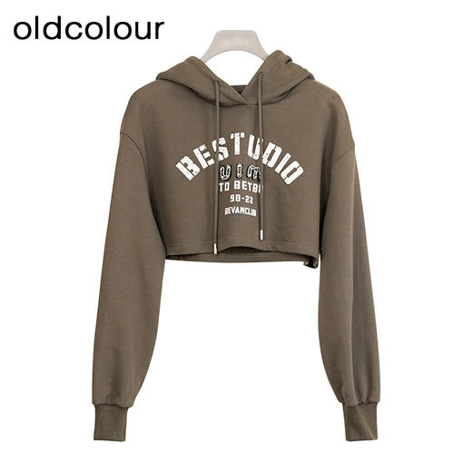 oldcolour秋季新品纯色时尚简约气质休闲两件套长袖连衣裙女DP381015A1 商品图4