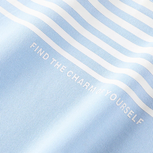 GXG男装【7A抗菌】25夏季时尚撞色条纹翻领休闲凉感短袖男式POLO衫K&C 商品图14