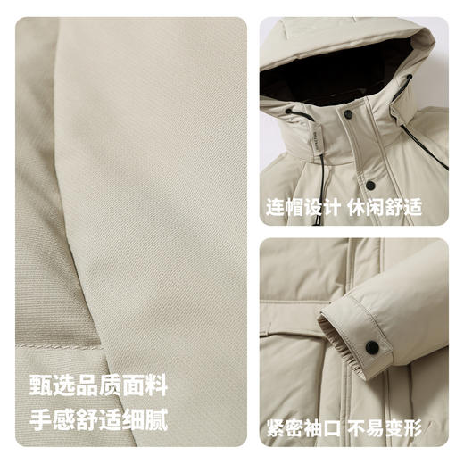 【90%鸭绒】圣得西男士加厚保暖羽绒服2025冬季男新款工装户外风 商品图4