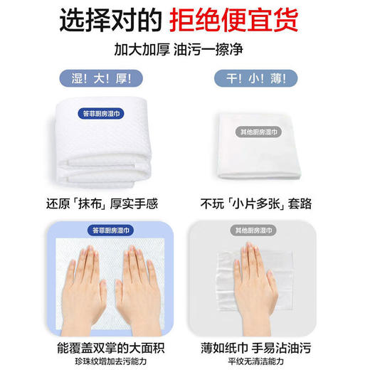 【鼎】答菲经典款厨房湿巾80片 商品图4