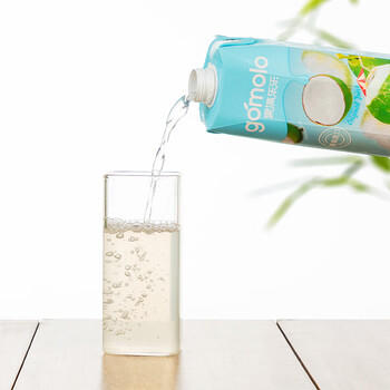 果满乐乐（gomolo）泰国进口100%椰子水NFC含电解质果汁饮料1升*4瓶婚庆宴席聚餐年会 /水饮冲调 /饮料 /果蔬汁/饮料 商品图4