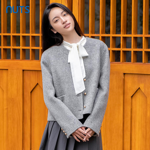 手工呢料短外套 商品图3