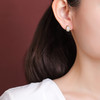 【馥郁】S925纯银镀金郁金香花卉和田白玉银耳饰【CW-23263】 商品缩略图3