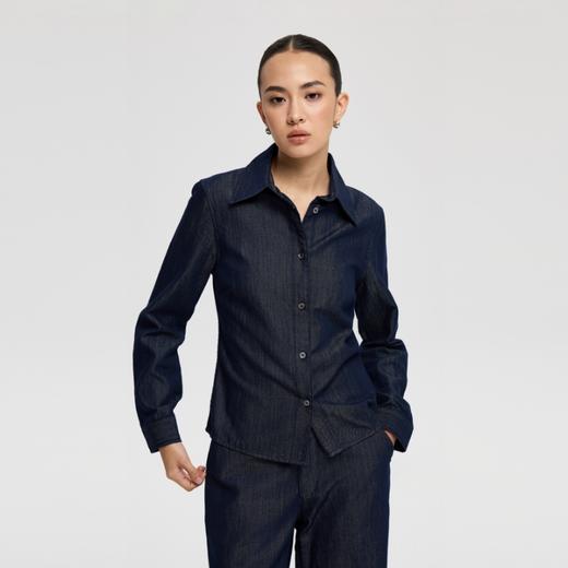 oneup薄款天丝牛仔衬衫 商品图4