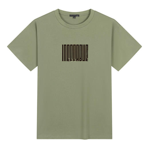 GXG男装【舒适纯棉】夏季简约创意字母印花男士宽松短袖T恤K&C 商品图8